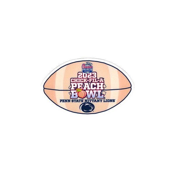 vinyl decal 3" football 2023 Chick-fil-A Peach Bowl Penn State Nittany Lions